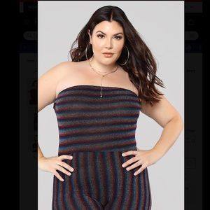 Up & Counting Striped Jumpsuit ~ Rainbow 🌈 ✨